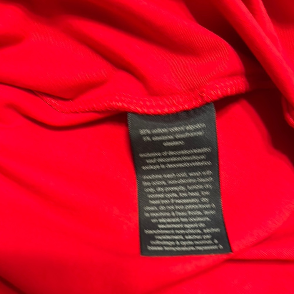 Tommy Hilfiger Red T-Shirt Dress Knee-Length Short Sleeve NWOT - Picture 7 of 7
